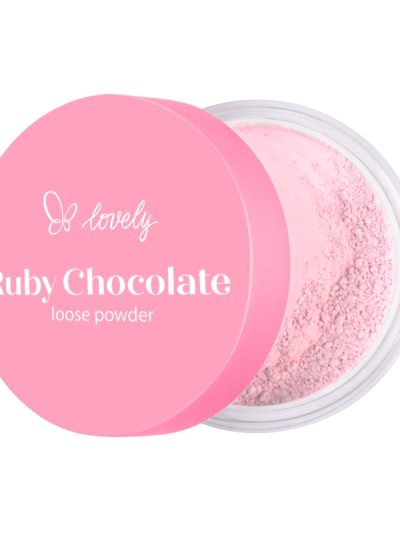 Lovely Ruby Chocolate Loose Powder różowy sypki puder do twarzy 6g