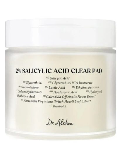 Dr. Althea 2% Salicylic Acid Clear Pad tonizujące płatki do twarzy z kwasem salicylowym 60 sztuk