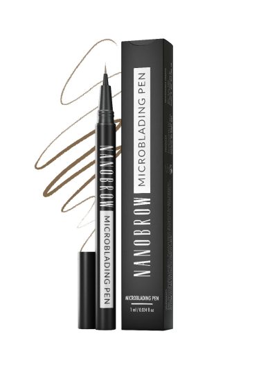 Nanobrow Microblading Pen precyzyjny pisak do brwi Light Brown 1ml