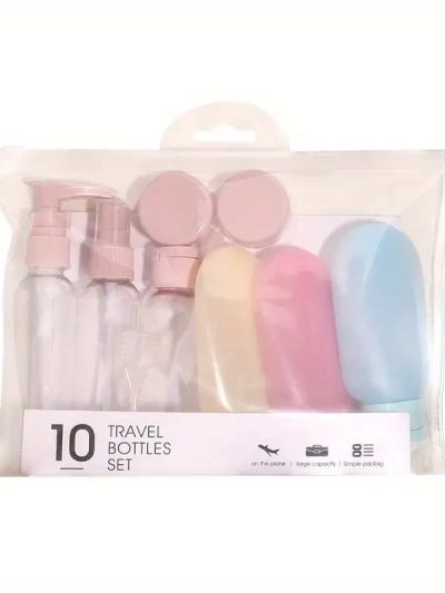 Ecarla Zestaw pojemniczków podróżnych na kosmetyki 10szt