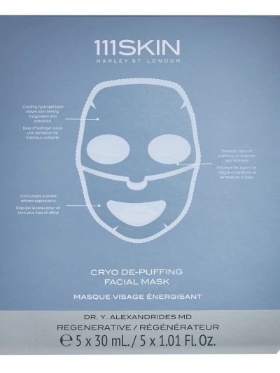 111Skin Cryo De-Puffing energetyzująca maseczka w płachcie 5x30ml