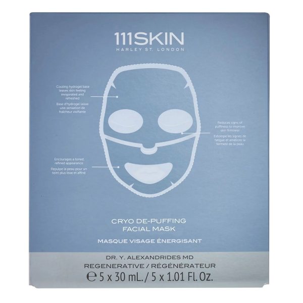 111Skin Cryo De-Puffing energetyzująca maseczka w płachcie 5x30ml