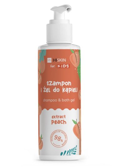 HiSkin Kids szampon i żel do kąpieli Brzoskwinia 280ml