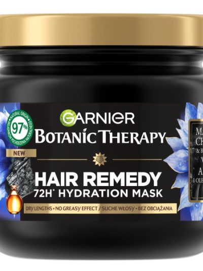 Garnier Botanic Therapy nawilżająca maska do włosów suchych Węgiel Aktywny i Olej z Czarnuszki 340ml