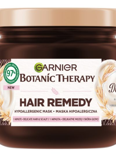 Garnier Botanic Therapy Oat Delicacy hipoalergiczna maska do delikatnych włosów i skóry głowy 340ml