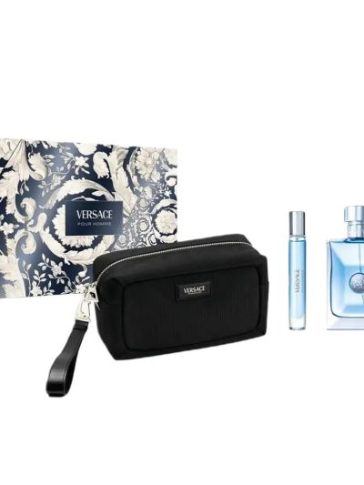 Versace Pour Homme zestaw woda toaletowa 100ml + woda toaletowa 10ml + kosmetyczka