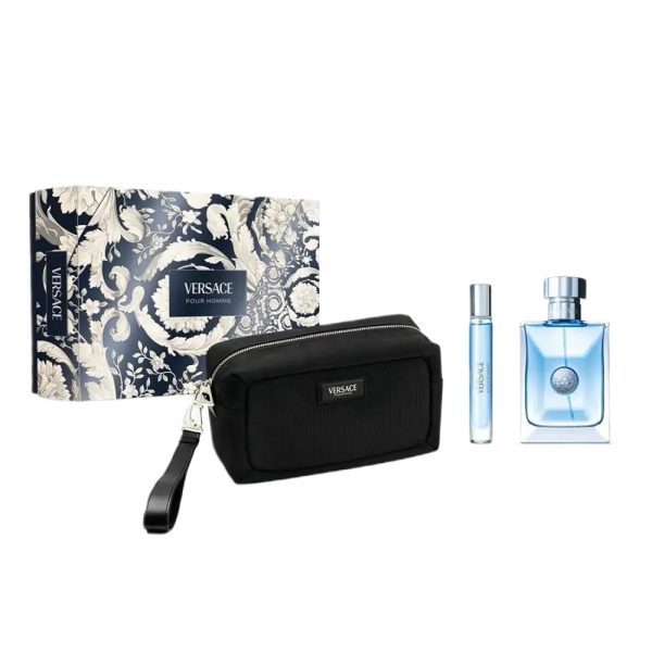 Versace Pour Homme zestaw woda toaletowa 100ml + woda toaletowa 10ml + kosmetyczka