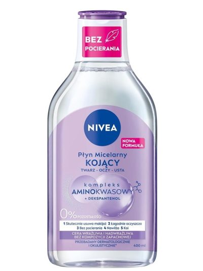 Nivea MicellAir kojący płyn micelarny cera wrażliwa i nadwrażliwa 400ml