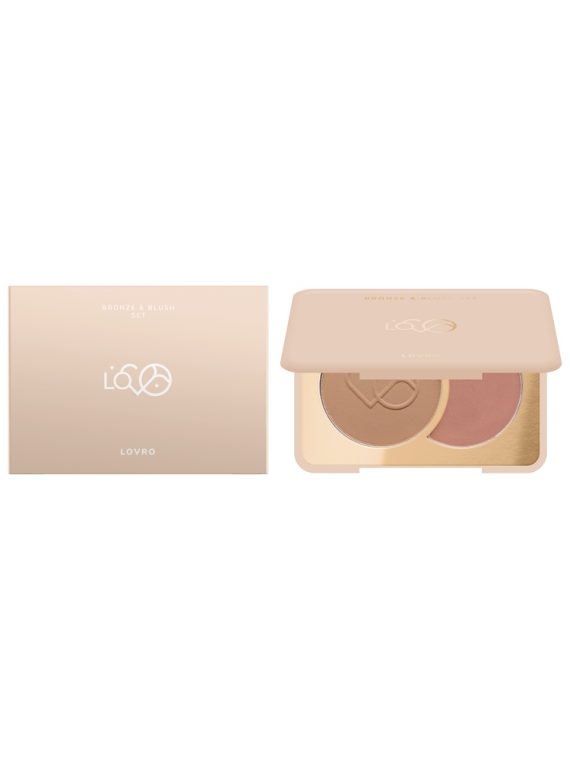 LOVRO Bronze & Blush Set prasowany bronzer i róż do modelowania twarzy 5g