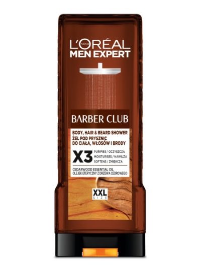 L'Oreal Paris Men Expert Barber Club 3w1 żel do mycia ciała włosów i brody 400ml