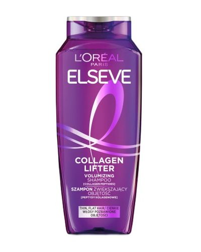 L'Oreal Paris Elseve Collagen Lifter szampon zwiększający objętość do włosów cienkich i pozbawionych objętości 400ml