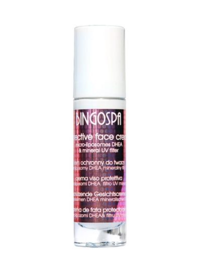 BingoSpa Krem ochronny do twarzy z mikroliposomami DHEA i mineralnym filtrem UV 50ml