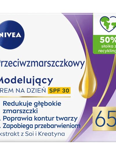 Nivea Przeciwzmarszczkowy + Modelujący krem na dzień SPF30 65+ 50ml
