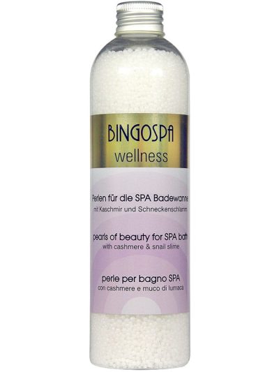 BingoSpa Perełki do kąpieli z kaszmirem i śluzem ze ślimaka 230g