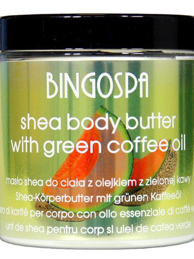 BingoSpa Masło shea do ciała z olejkiem z zielonej kawy 250g