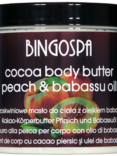BingoSpa Brzoskwiniowe masło do ciała z olejkiem babassu 250g