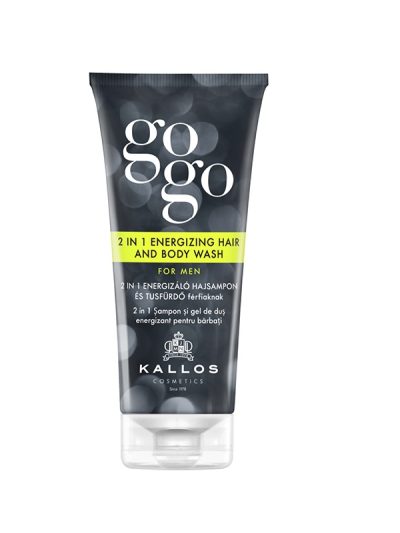 Kallos GoGo 2in1 Energizing Hair and Body Wash szampon do włosów i żel do ciała dla mężczyzn 200ml