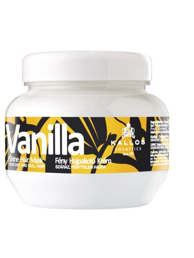 Kallos Vanilla Shine Hair Mask nabłyszczająca maska do włosów suchych i matowych 275ml