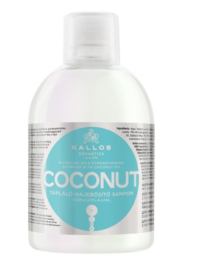 Kallos KJMN Coconut Nutritive-Hair Strengthening Shampoo odżywczo-wzmacniający szampon do włosów 1000ml
