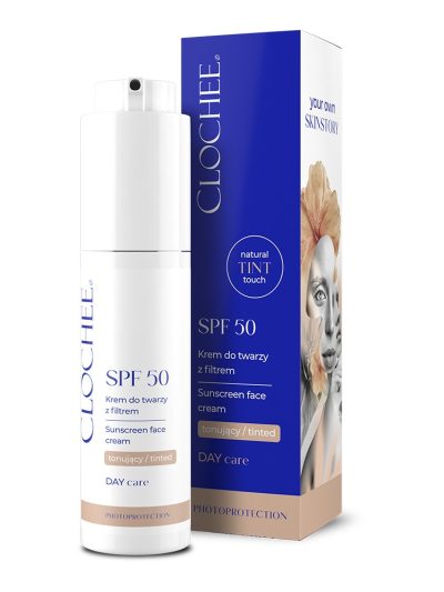 Clochee Krem do twarzy tonujący SPF50 50ml