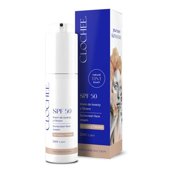 Clochee Krem do twarzy tonujący SPF50 50ml