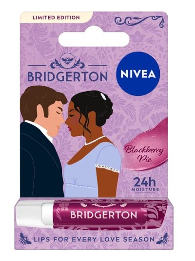 Nivea Bridgerton Edition Kate&Anthony pielęgnująca pomadka do ust Blackberry Pie 4.8g