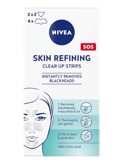 Nivea Skin Refining Clear-Up Strips plastry oczyszczające przeciw zaskórnikom 6szt.