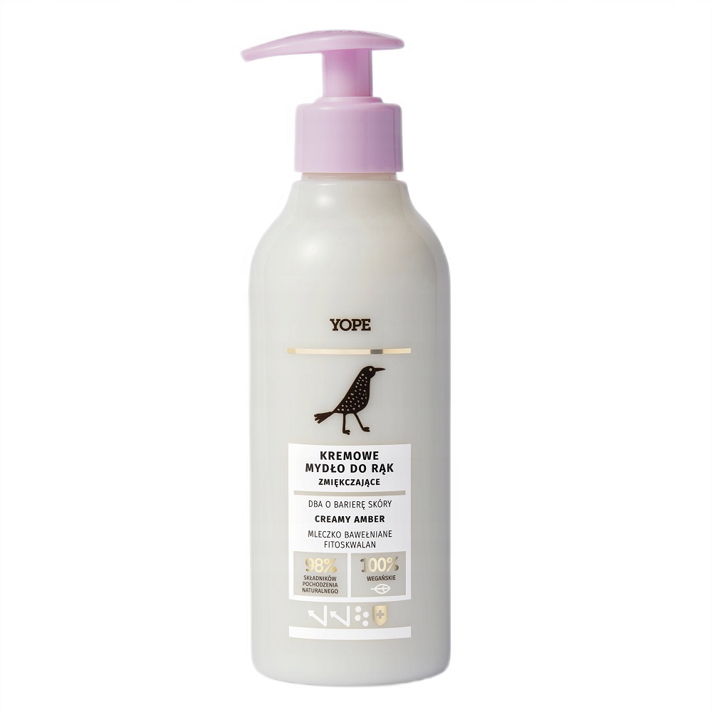 Yope Yope Kremowe zmiękczające mydło do rąk Creamy Amber 300ml — Składniki i ocena