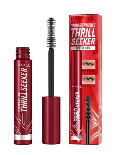 Rimmel Wonder Volume Thrill Seeker wydłużający i zwiększający objętość tusz do rzęs 001 Black 8ml