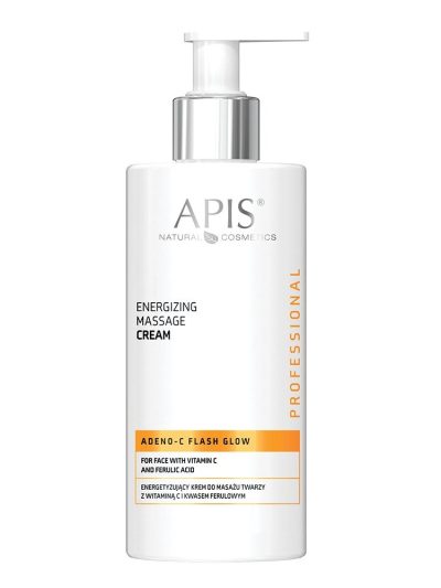 APIS Adeno-C Flash Glow krem do masażu twarzy z witaminą C i kwasem ferulowym 300ml