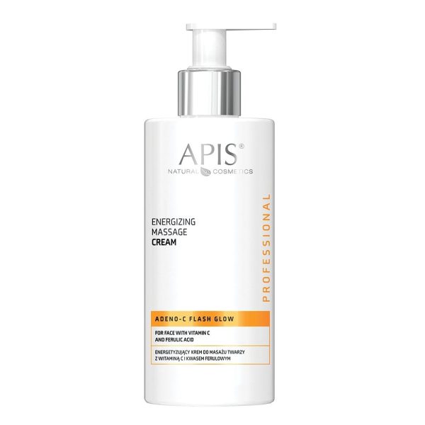 APIS Adeno-C Flash Glow krem do masażu twarzy z witaminą C i kwasem ferulowym 300ml