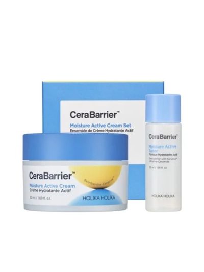 HOLIKA HOLIKA CeraBarrier Moisture Active Cream Special Edition zestaw krem do twarzy 50ml + tonik do twarzy 30ml