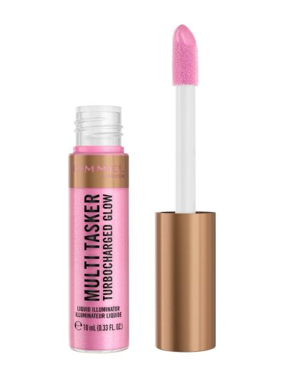 Rimmel Multi Tasker Turbocharged Glow rozświetlający róż w płynie 001 Not a Basic B 10ml