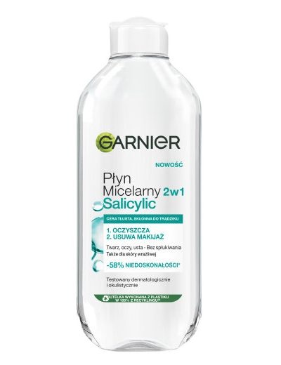 Garnier Płyn micelarny salicylic z kwasem salicylowym 400ml
