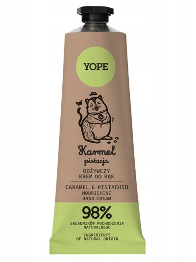 Yope Naturalny odżywczy krem do rąk Karmel & Pistacja 50ml