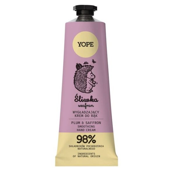 Yope Naturalny wygładzający krem do rąk Śliwka & Szafran 50ml