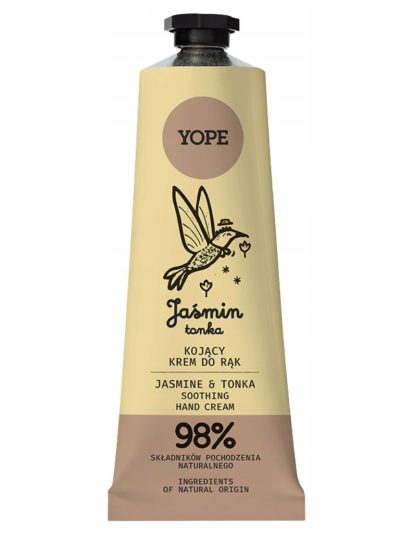 Yope Naturalny kojący krem do rąk Jaśmin & Tonka 50ml