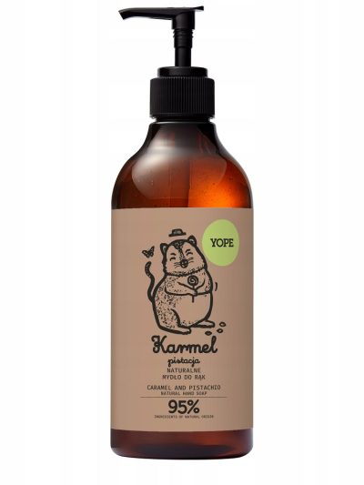 Yope Naturalne mydło do rąk Karmel & Pistacja 500ml