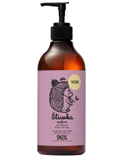 Yope Naturalne mydło do rąk Śliwka & Szafran 500ml