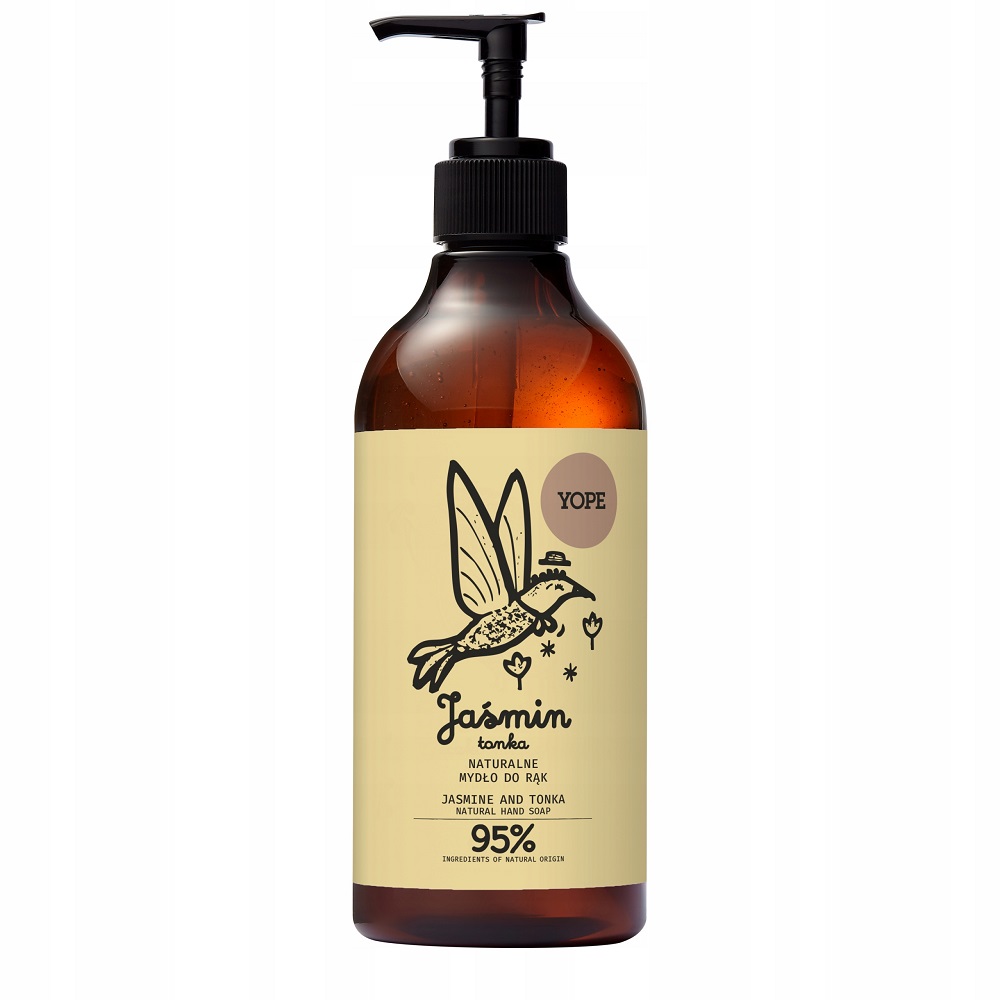Yope Yope Naturalne mydło do rąk Jaśmin &amp; Tonka 500ml