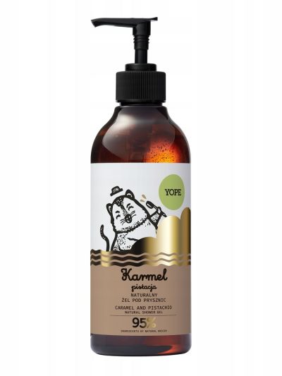 Yope Naturalny żel pod prysznic Karmel & Pistacja 400ml