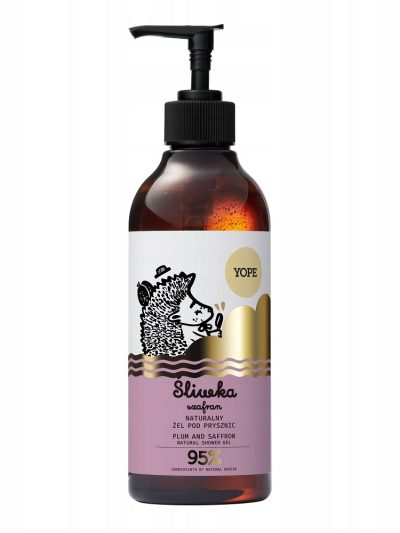 Yope Naturalny żel pod prysznic Śliwka i Szafran 400ml