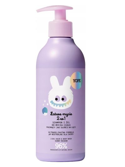 Yope Szampon i żel do mycia ciała dla dzieci 2w1 Słońce na Łące 400ml