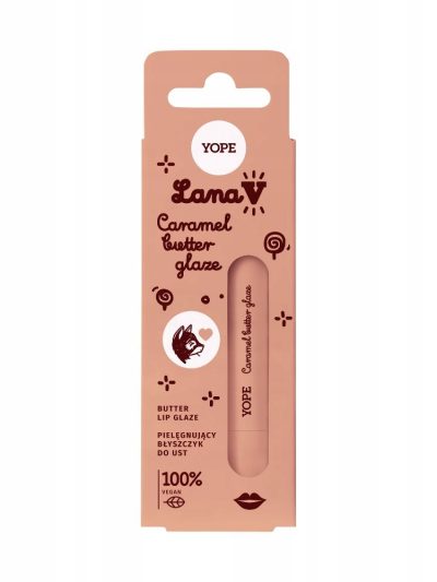 Yope Lana V Lip Glaze pielęgnujący błyszczyk do ust Caramel Butter 8ml