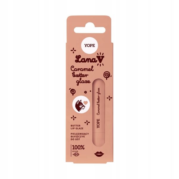Yope Lana V Lip Glaze pielęgnujący błyszczyk do ust Caramel Butter 8ml