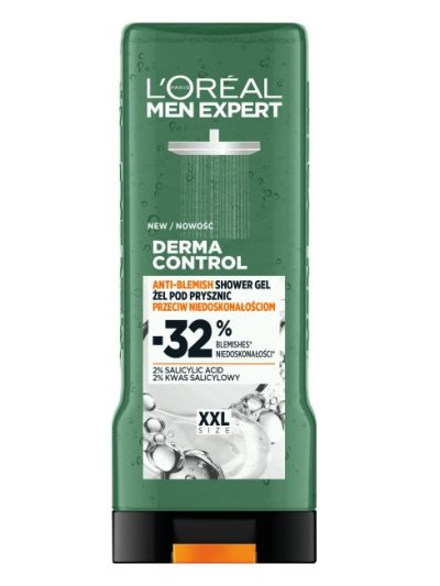 L'Oreal Paris Men Expert Derma Control żel pod prysznic przeciw niedoskonałościom 400ml