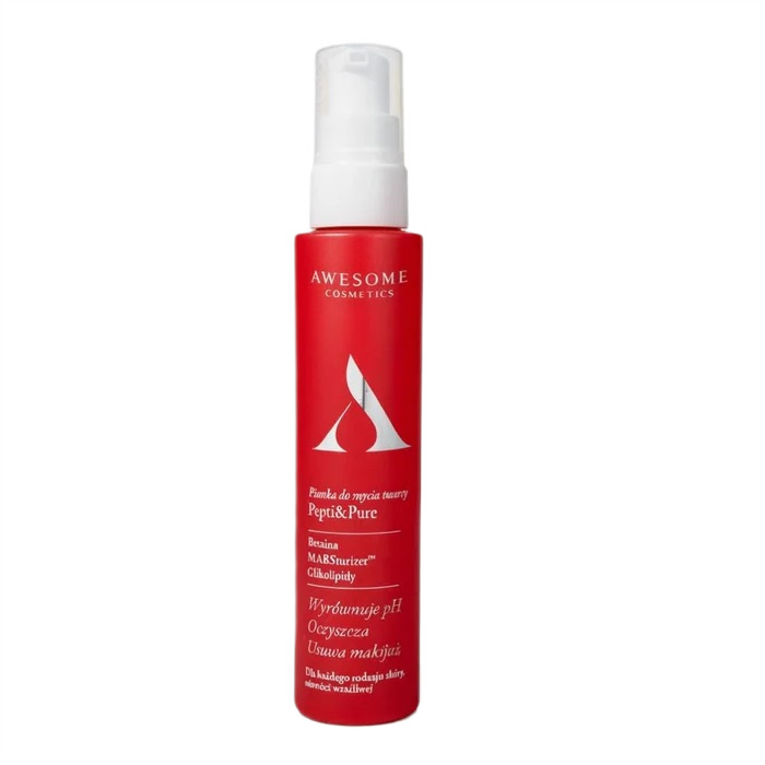 Awesome Cosmetics Awesome Cosmetics Pianka do mycia twarzy Pepti&Pure 100ml — Składniki i ocena