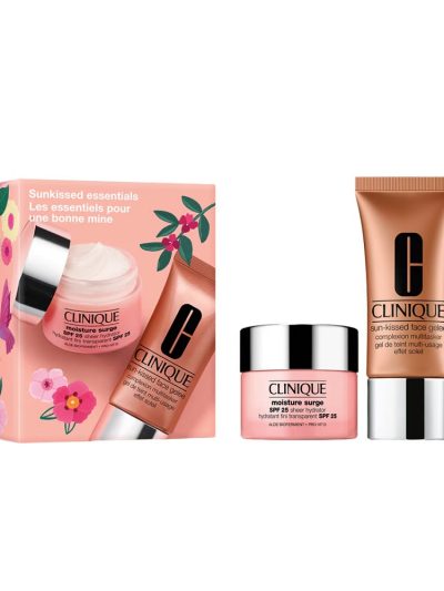 Clinique Sunkissed Essentials zestaw nawilżający krem do twarzy 30ml + beztłuszczowy żel samoopalający 30ml