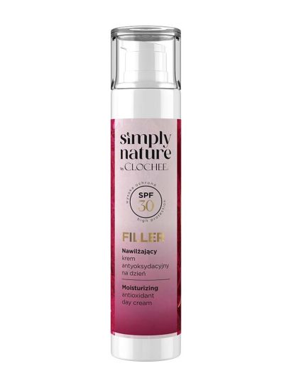 Clochee Simply Nature Filler nawilżający krem antyoksydacyjny na dzień SPF30 50ml