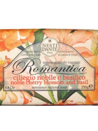 Nesti Dante Romantica mydło toaletowe Cherry Blossom & Basil 250g